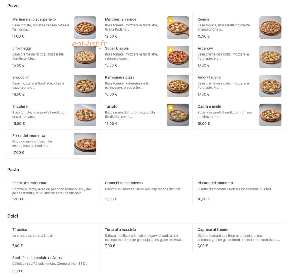 Artusi — carte page 2