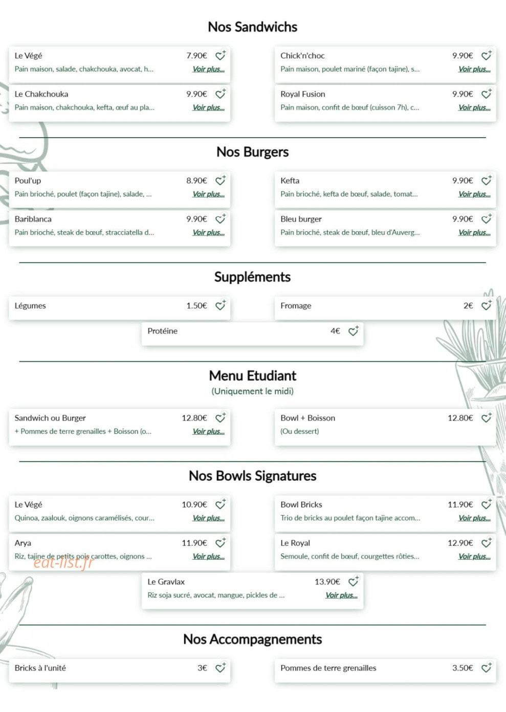 Arya — carte page 1