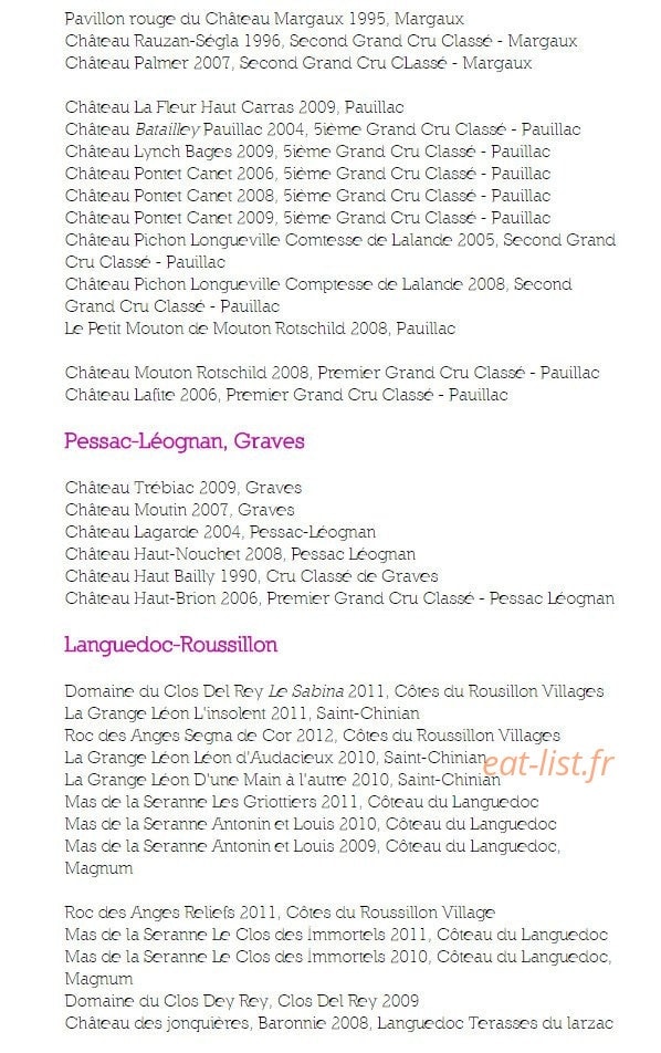 Aux quatre coins du vin — carte page 11