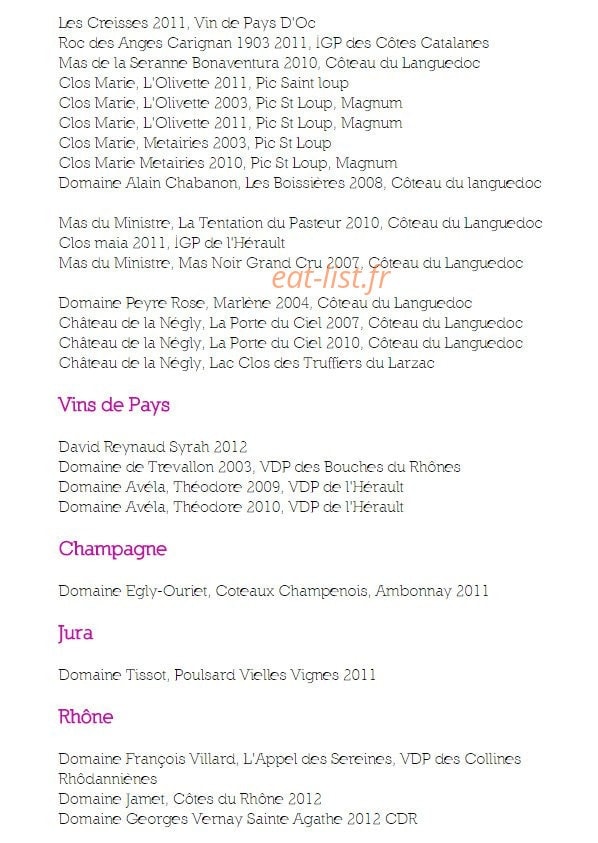 Aux quatre coins du vin — carte page 12