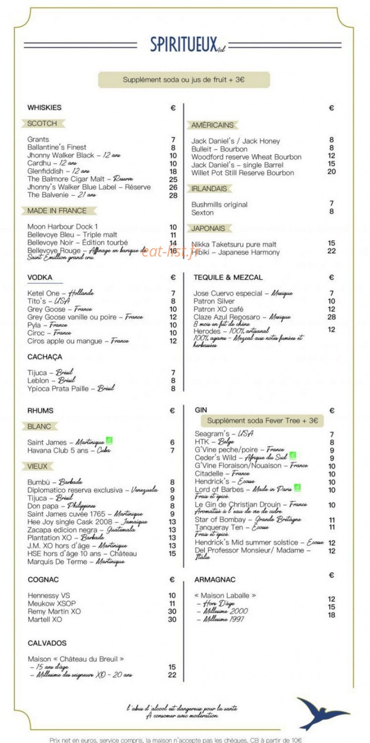 Aux Reves — carte page 5