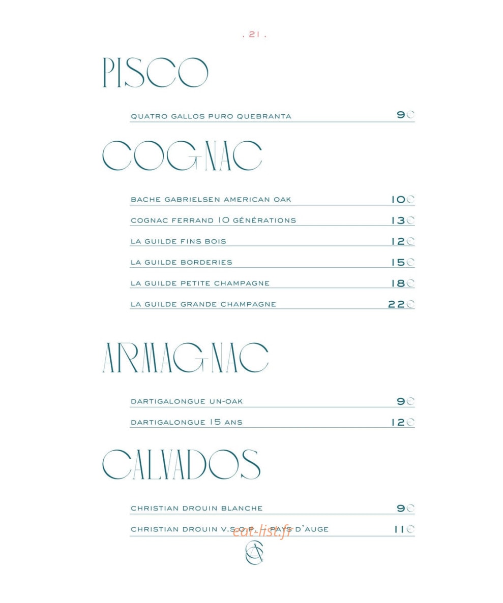 Ayawasca Cocktail Club — carte page 8