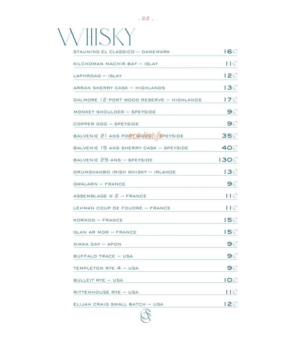 Ayawasca Cocktail Club — carte page 9