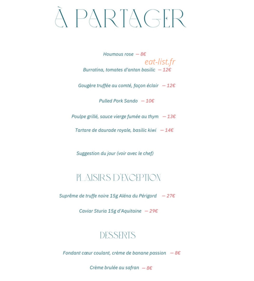 Ayawasca Cocktail Club — carte page 1