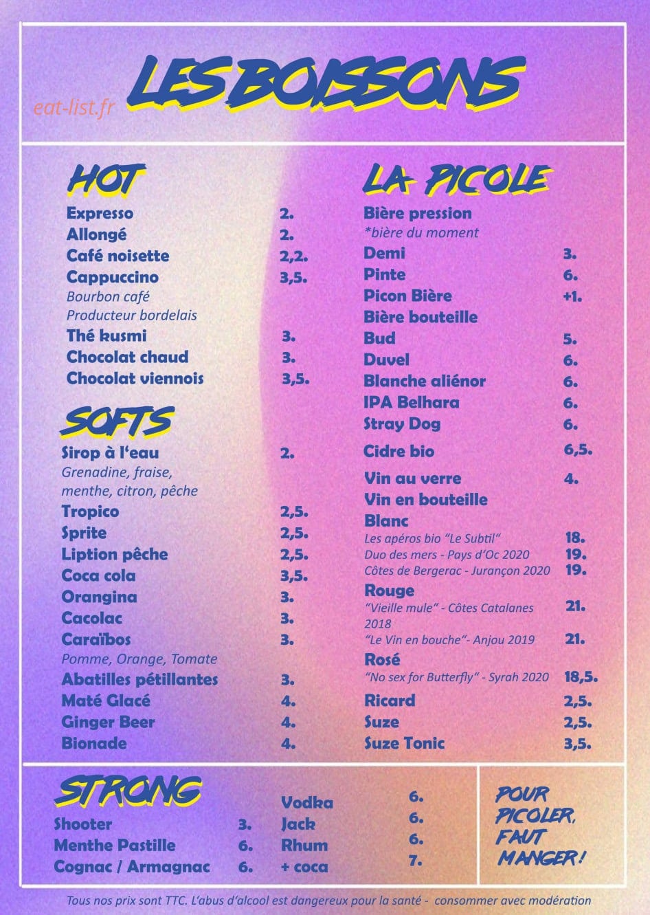 Back To — carte page 3