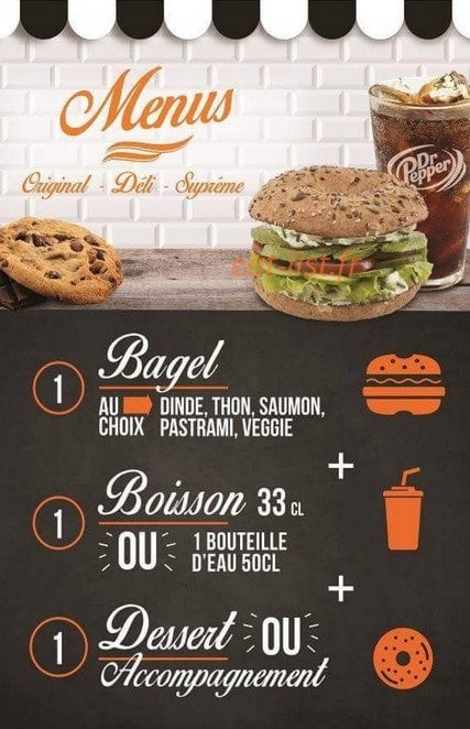 Bagel Corner — carte page 1
