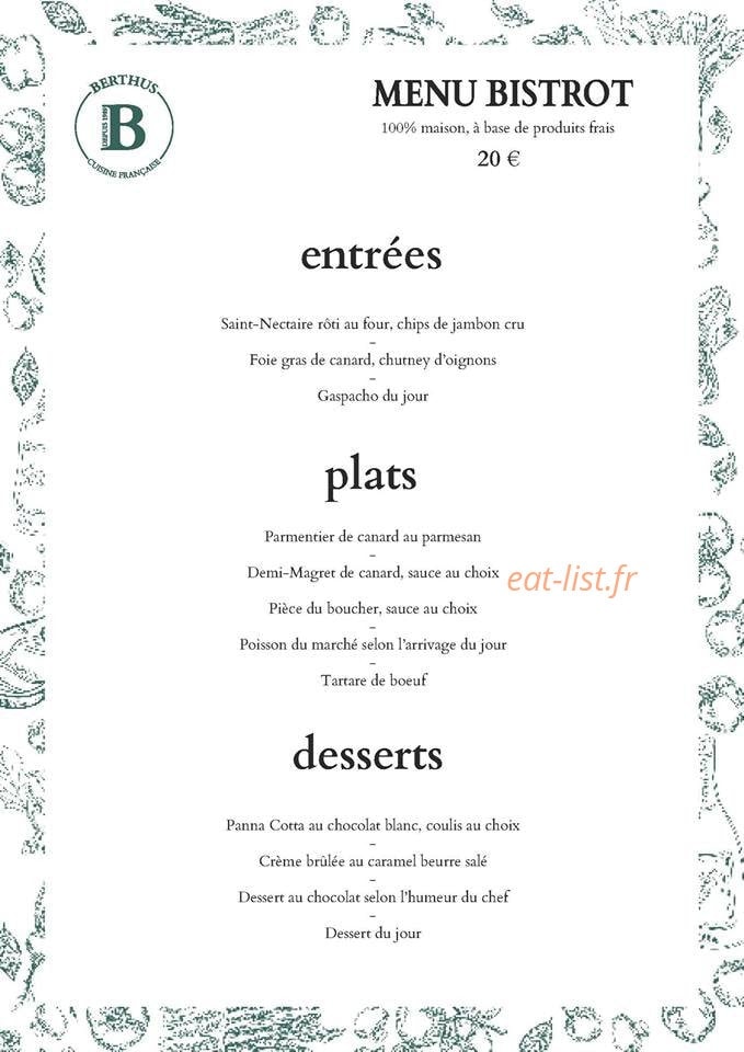 Berthus — carte page 1