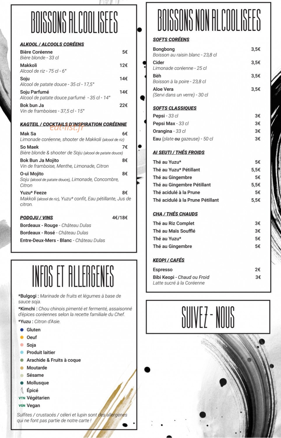 Bibibap — carte page 3