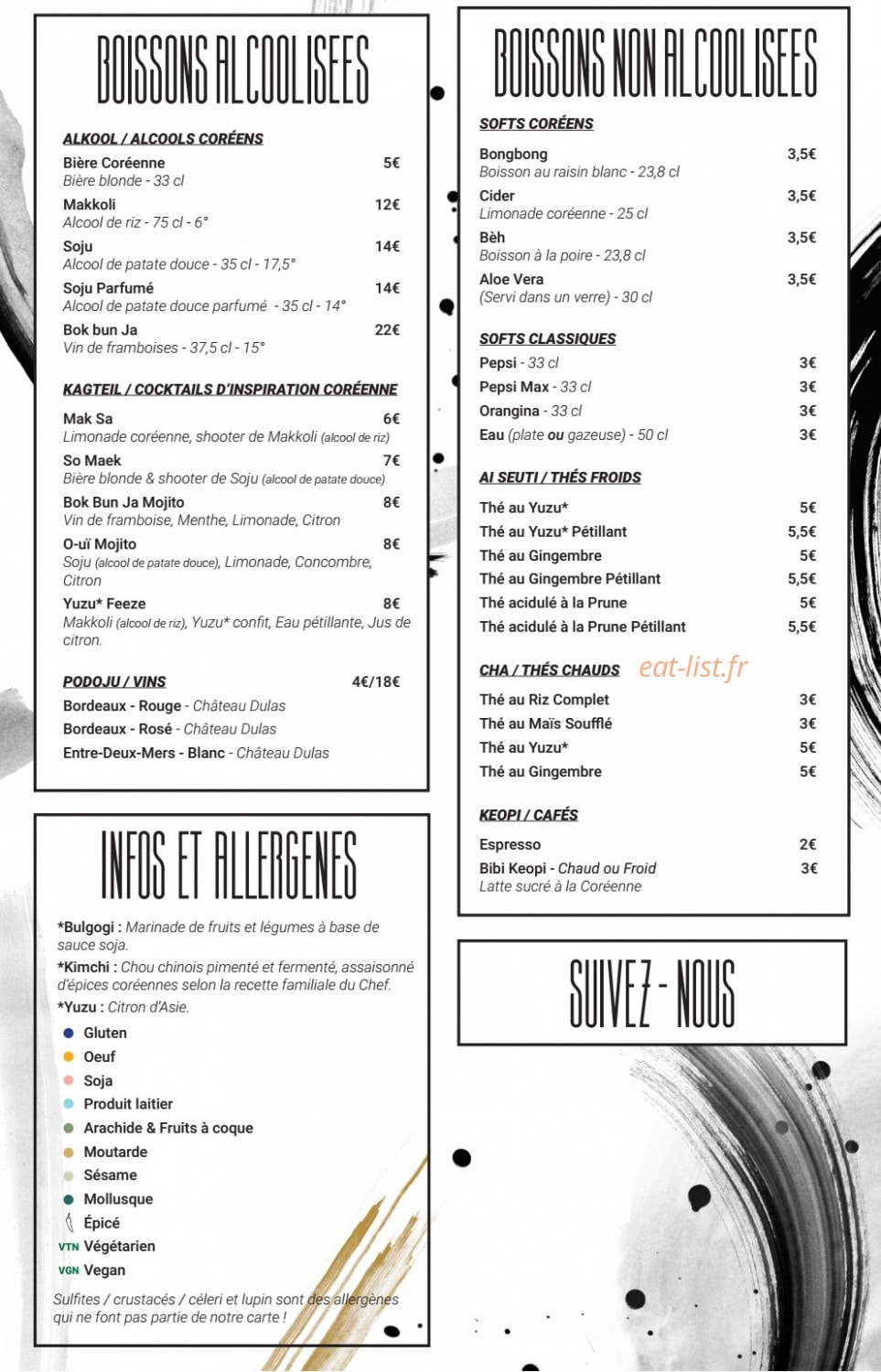 Bibibap — carte page 3