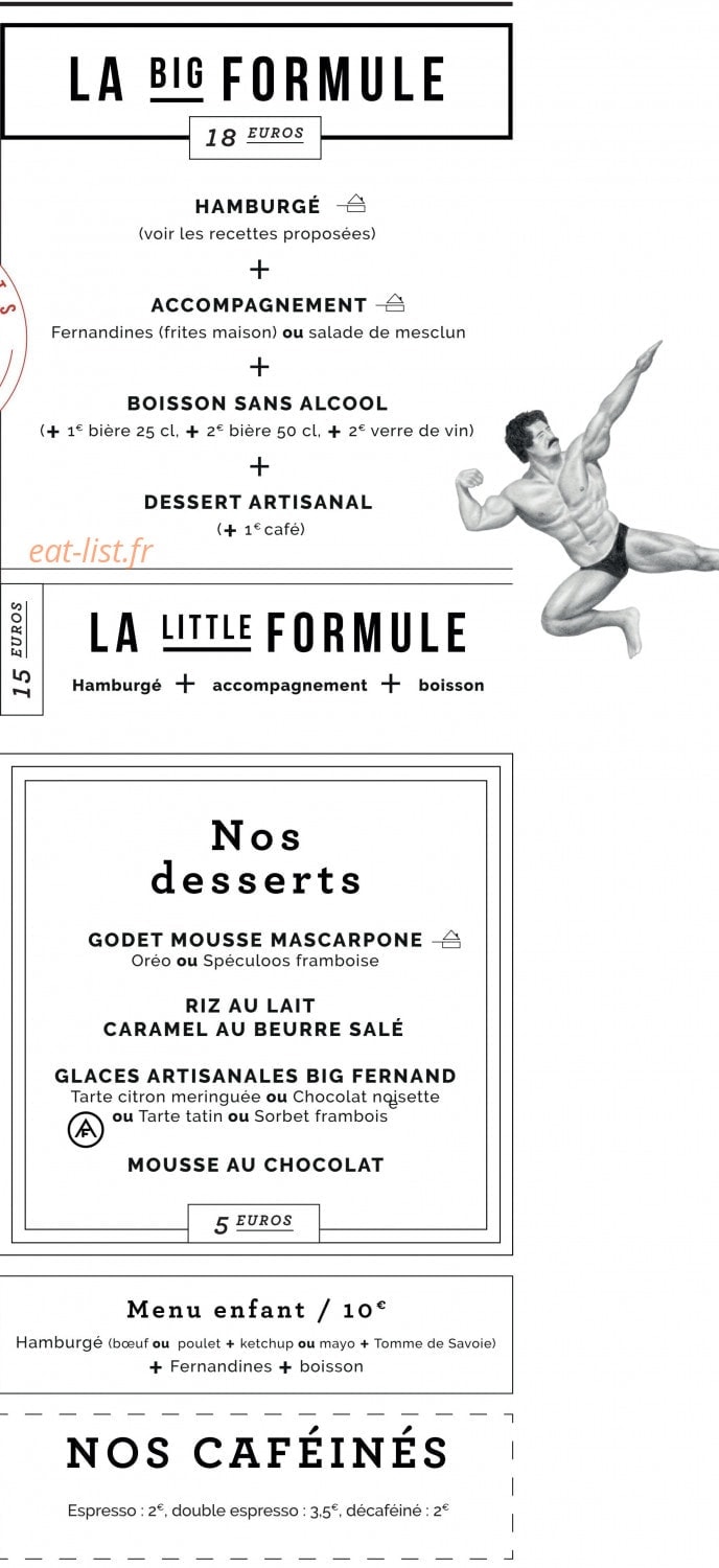 Big Fernand — carte page 3