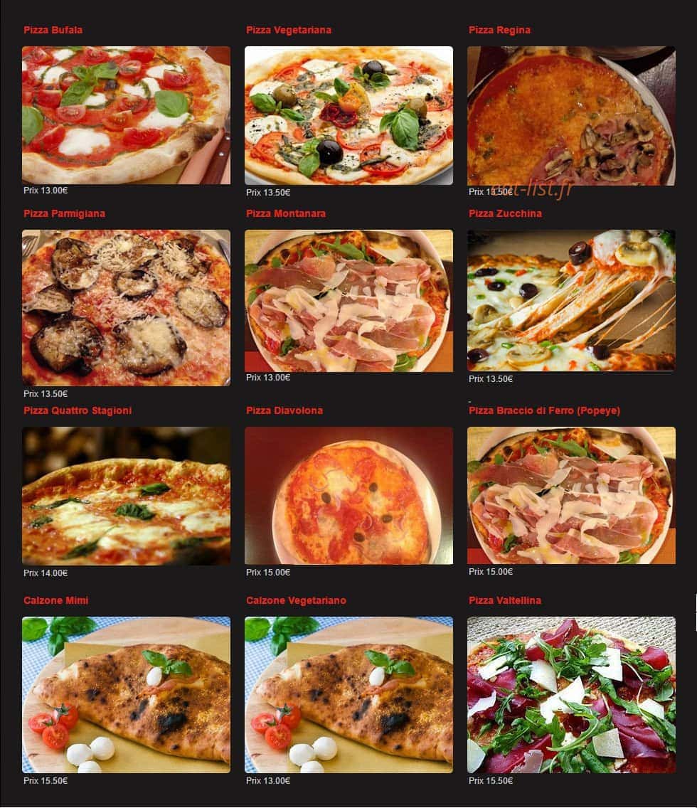 Bistro Mimi — carte page 2