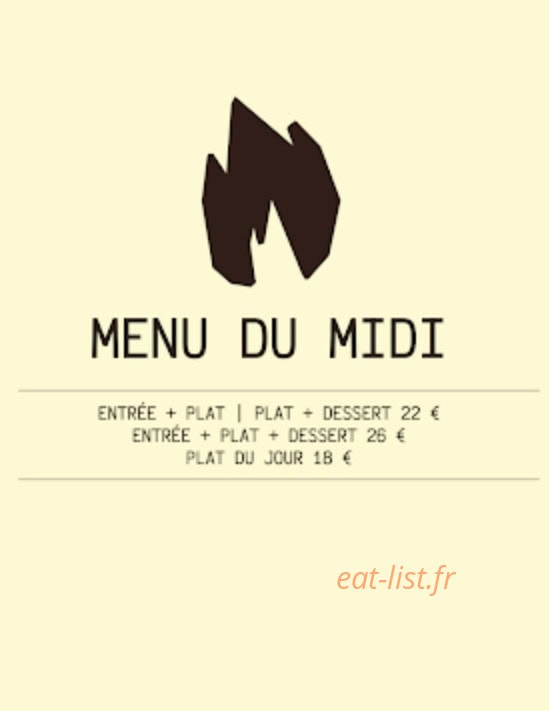 Bistrot Gabarre — carte page 1