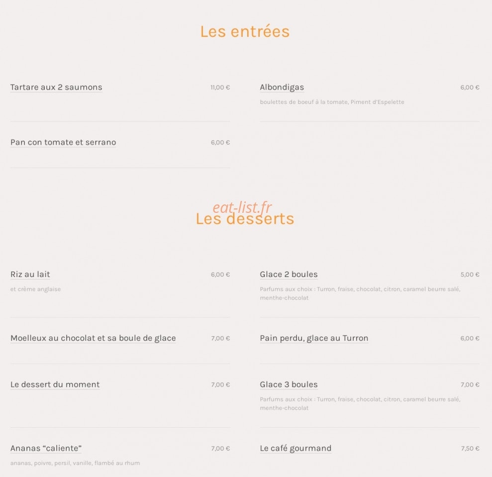 Bodega-bodega — carte page 2