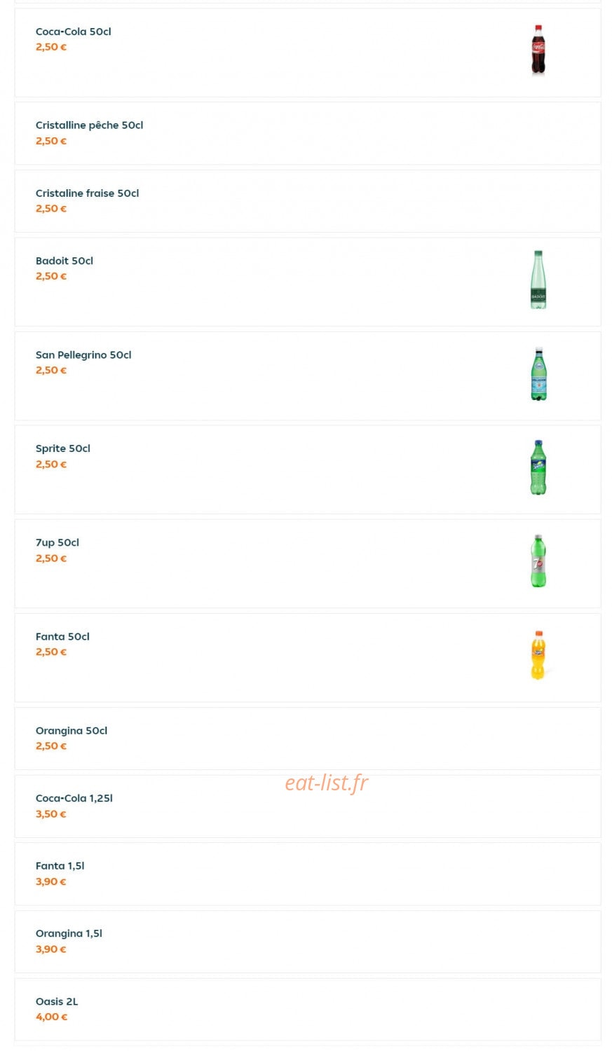 Bombay Tacos — carte page 5