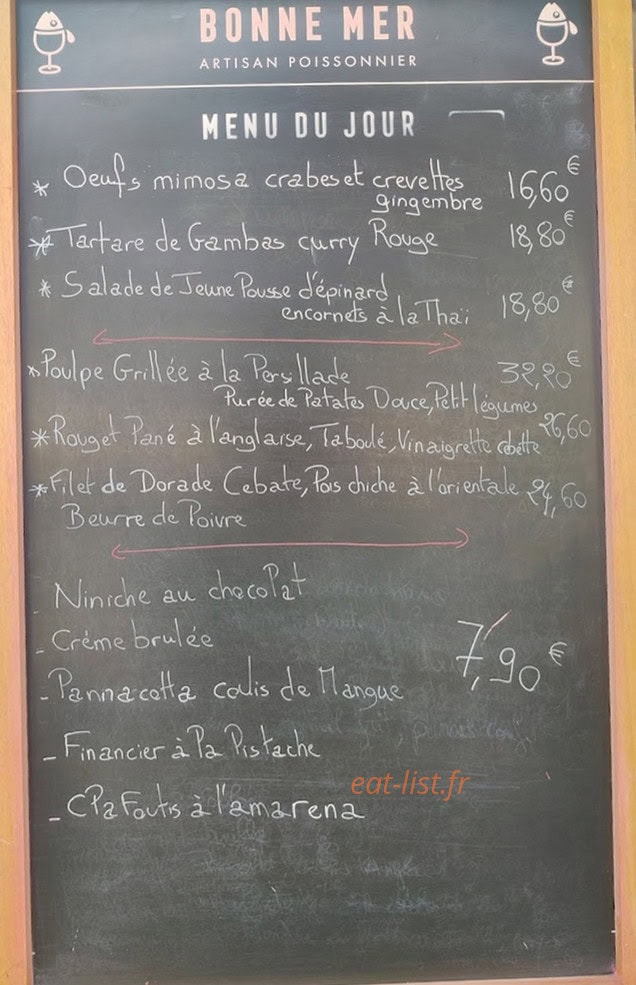 Bonne mer — carte page 1