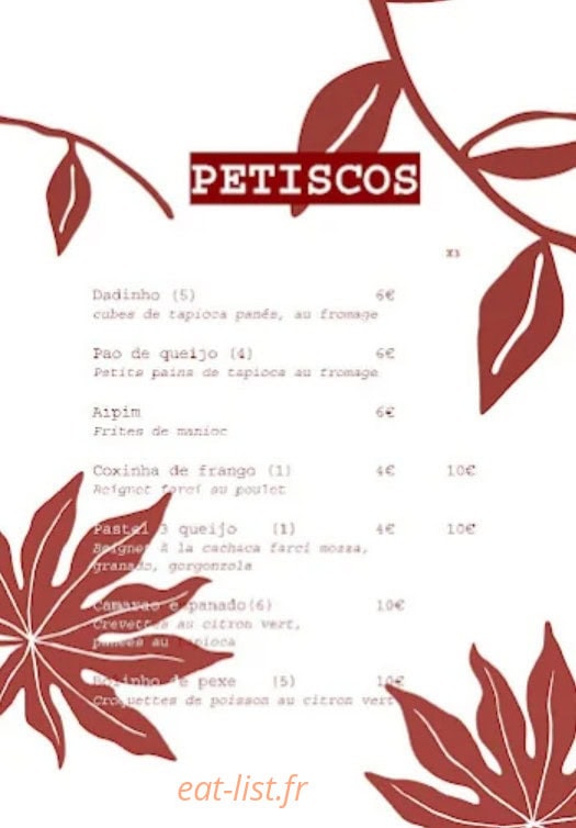 Bossa — carte page 1
