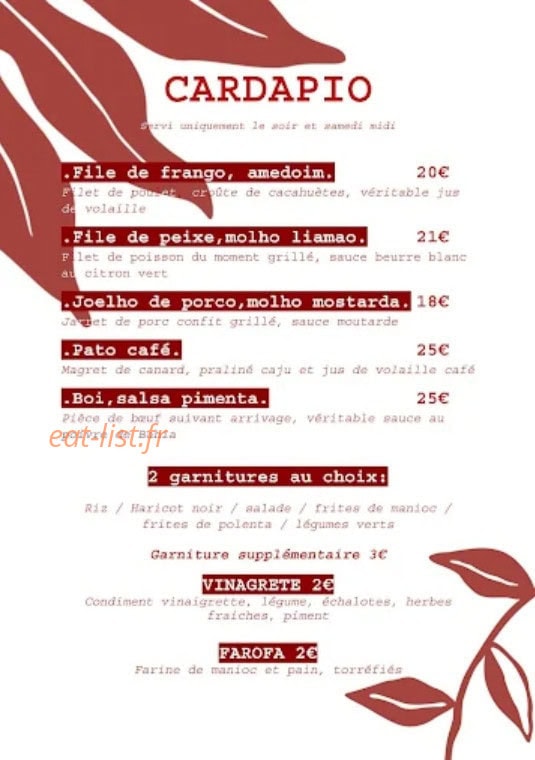 Bossa — carte page 4