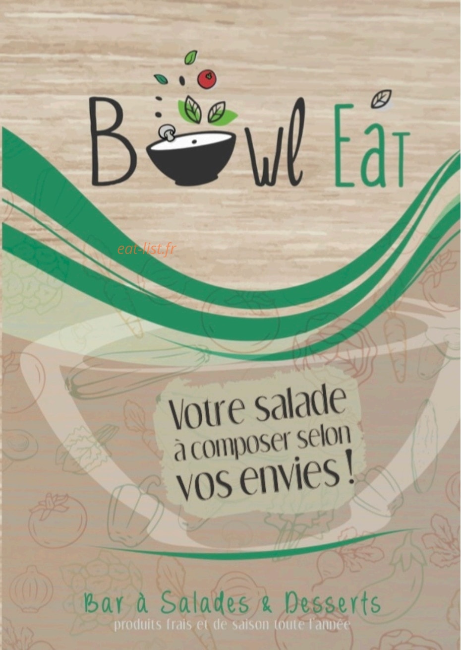 Bowl Eat — carte page 1