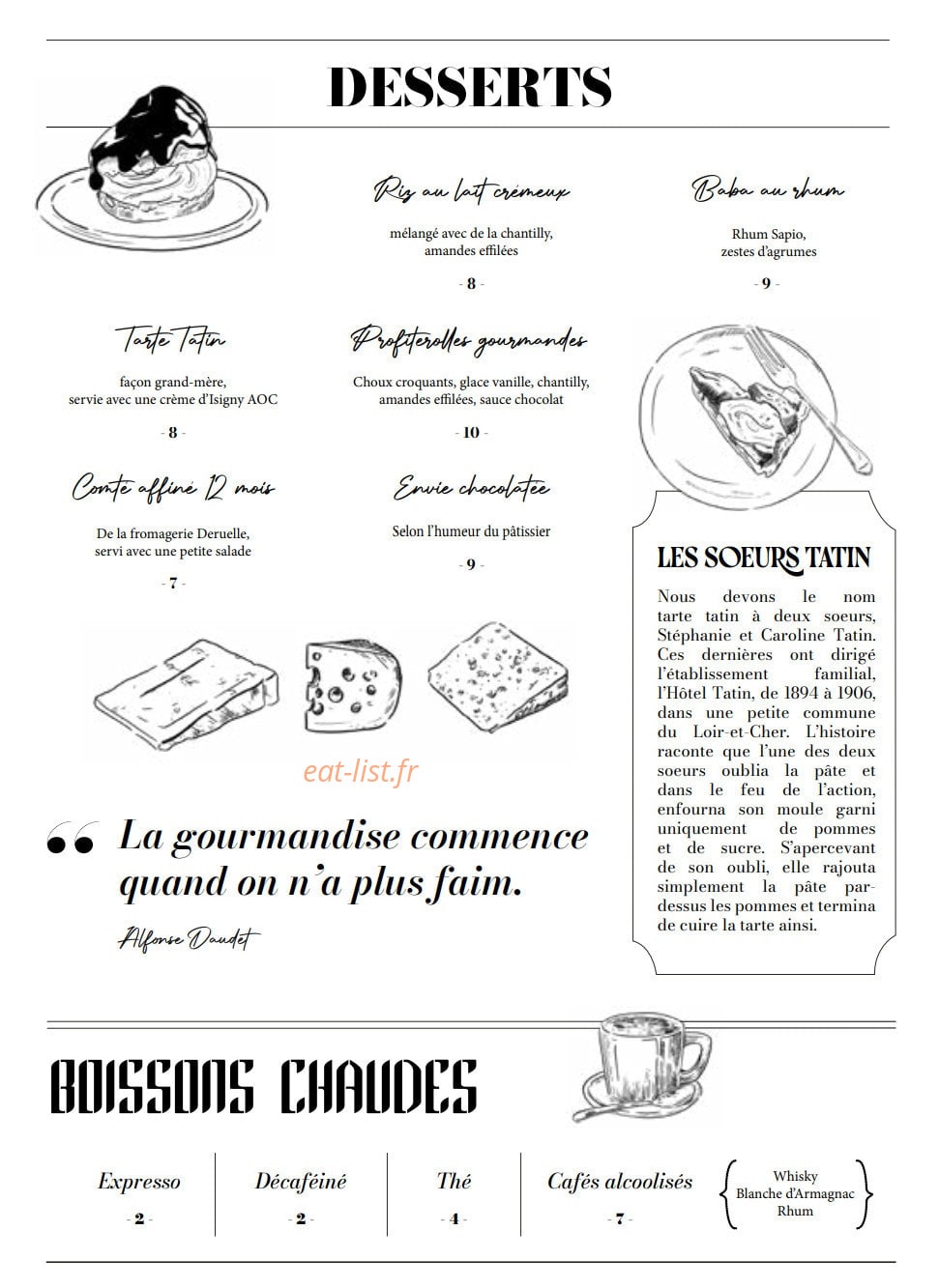 Brasserie Maillard — carte page 5