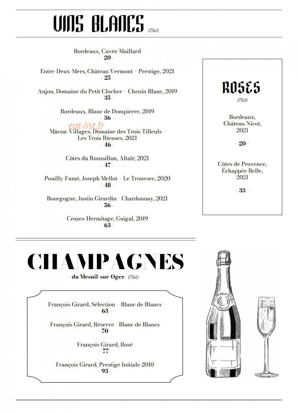 Brasserie Maillard — carte page 8