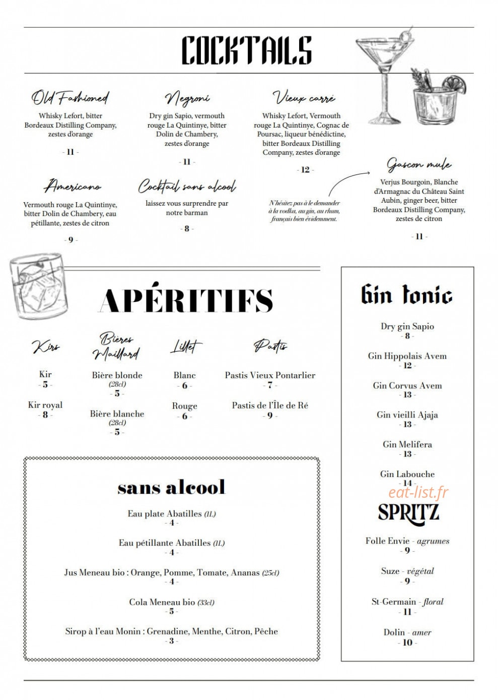 Brasserie Maillard — carte page 7