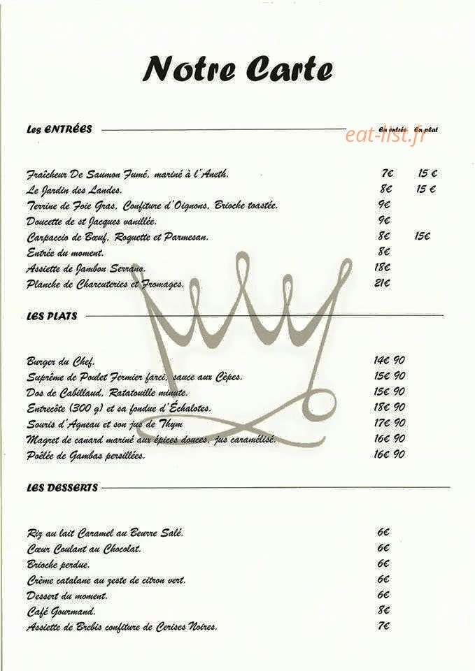 Brasserie Saint Once — carte page 2