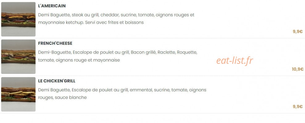 Burger café — carte page 4