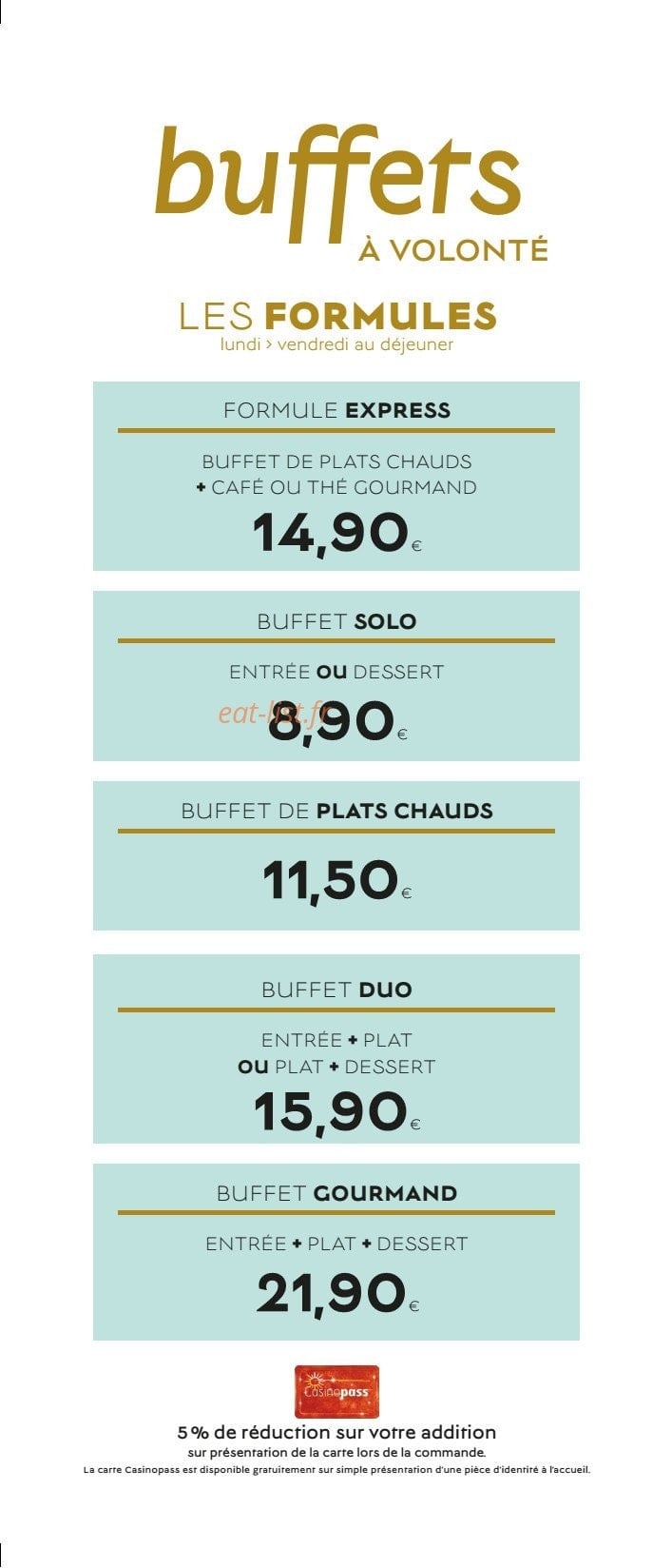 Café Barrière — carte page 3