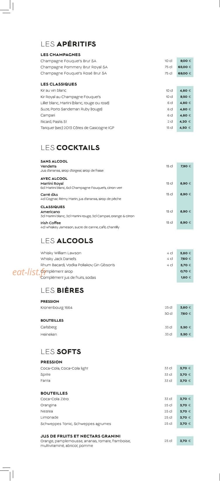 Café Barrière — carte page 2