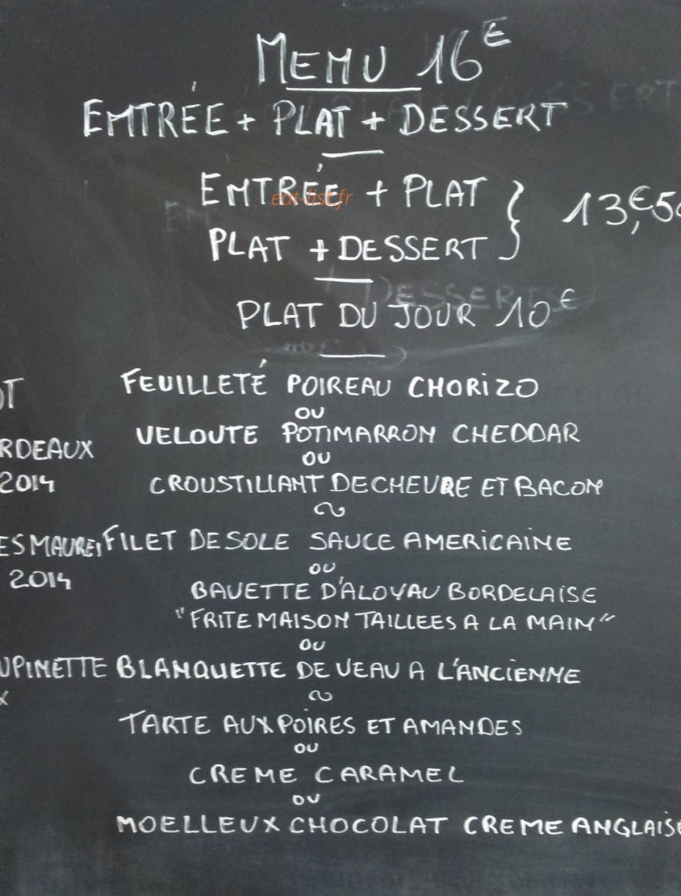 Café choupinette — carte page 1