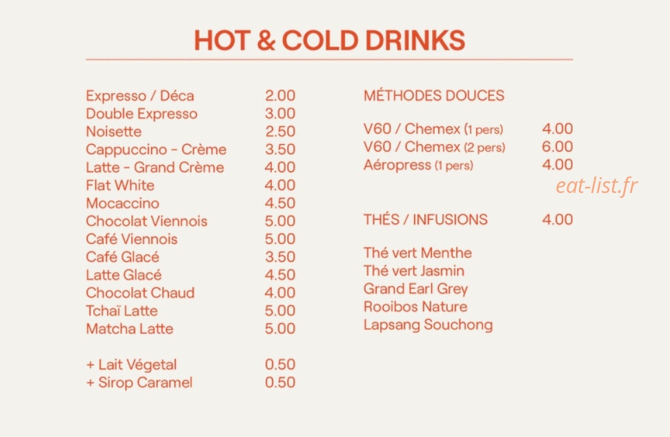 Cafe Gusco — carte page 3
