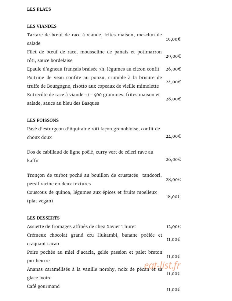 Café Maritime — carte page 3