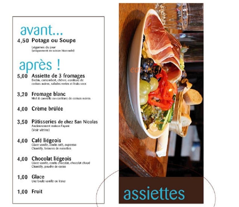 Café Utopia — carte page 1