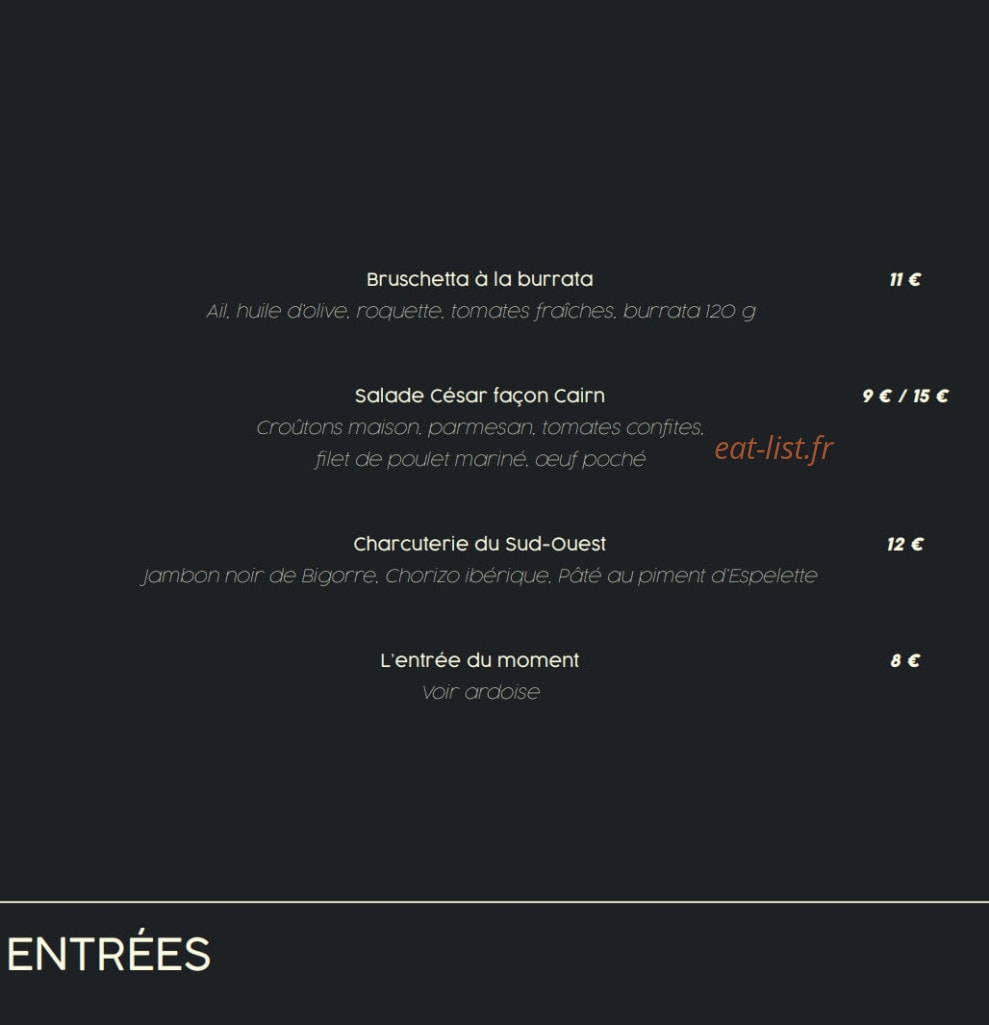 Cairn — carte page 1