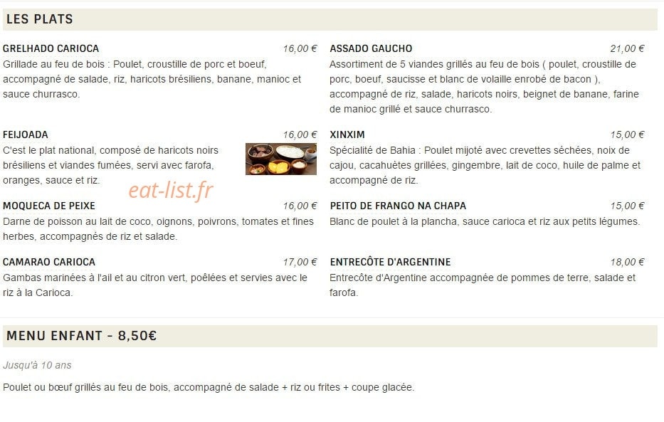 Carioca — carte page 2