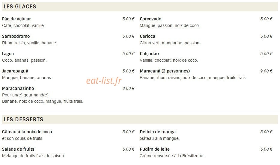 Carioca — carte page 3