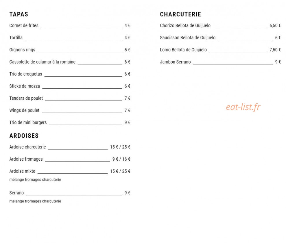 Carnaval Café — carte page 5