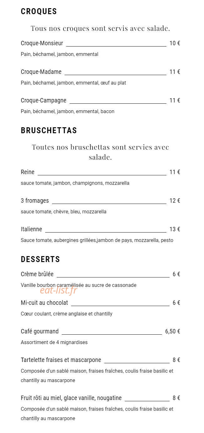 Carnaval Café — carte page 2