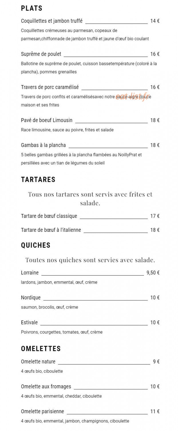 Carnaval Café — carte page 4
