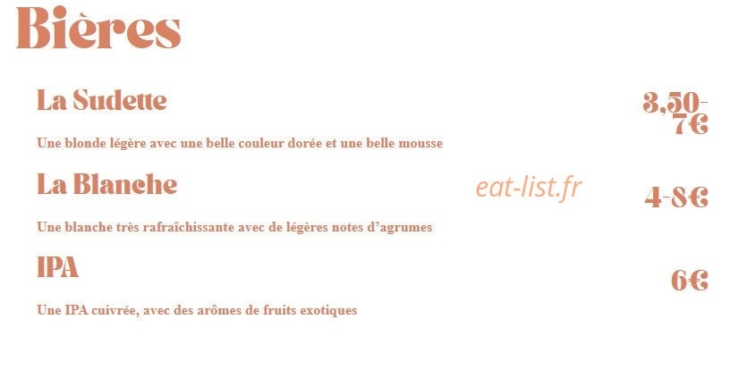 Casa Sudette — carte page 6