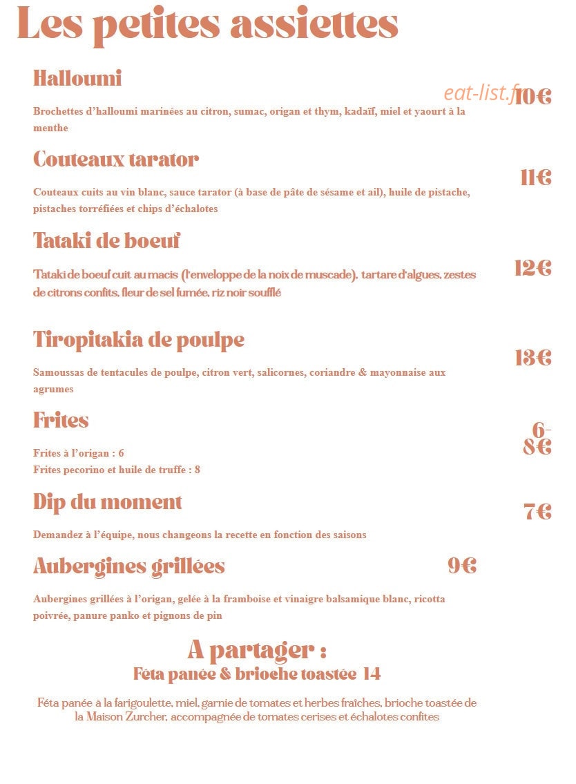 Casa Sudette — carte page 1