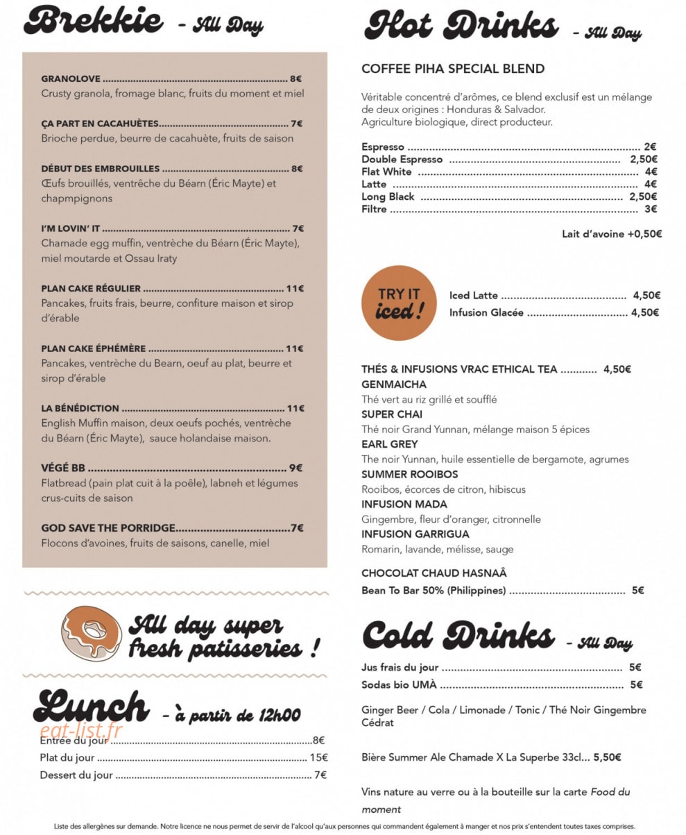 Chamade — carte page 1