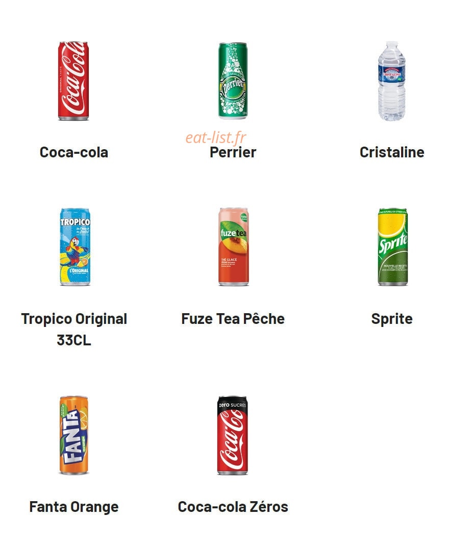 Chamas Burger — carte page 8