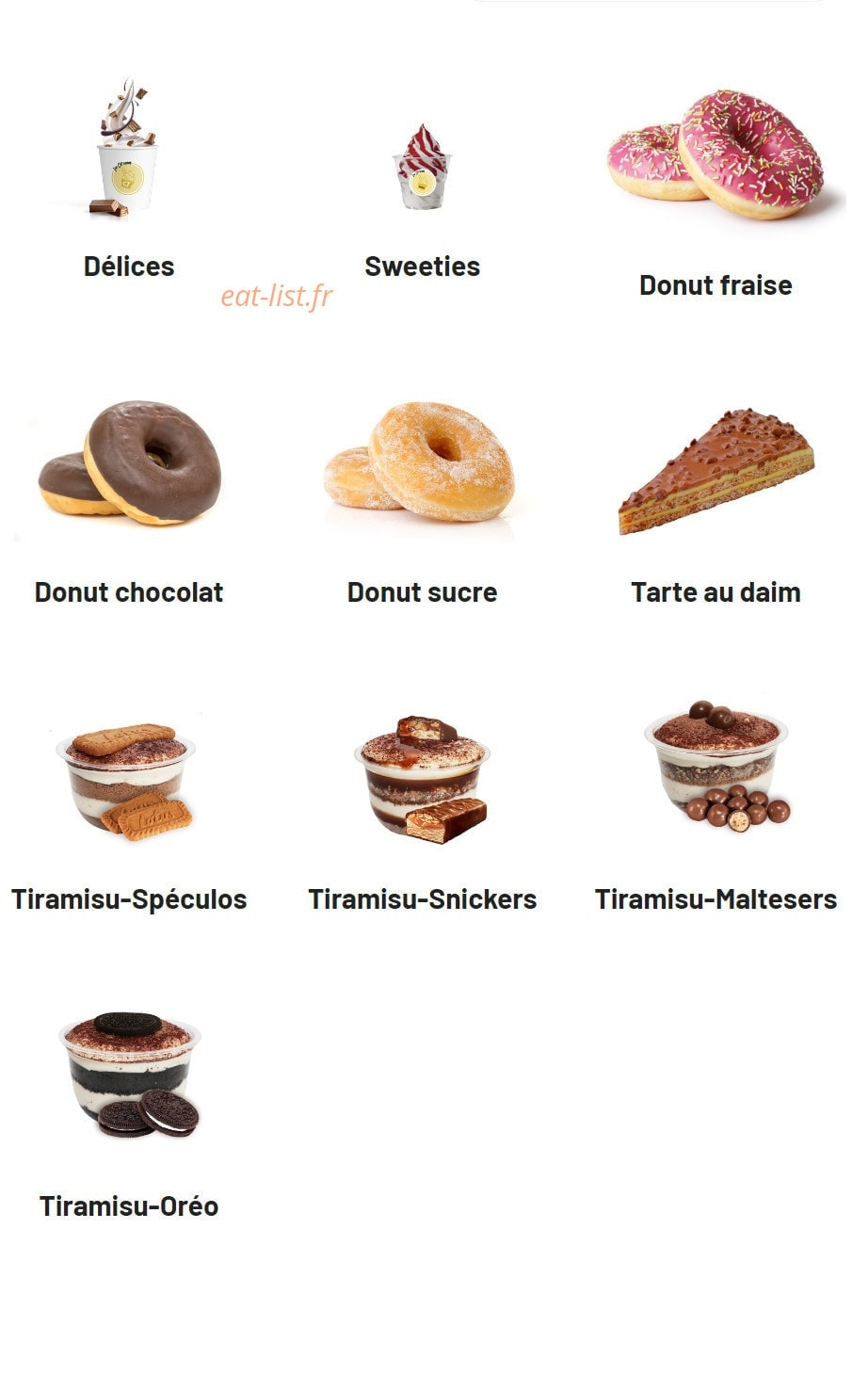 Chamas Burger — carte page 7