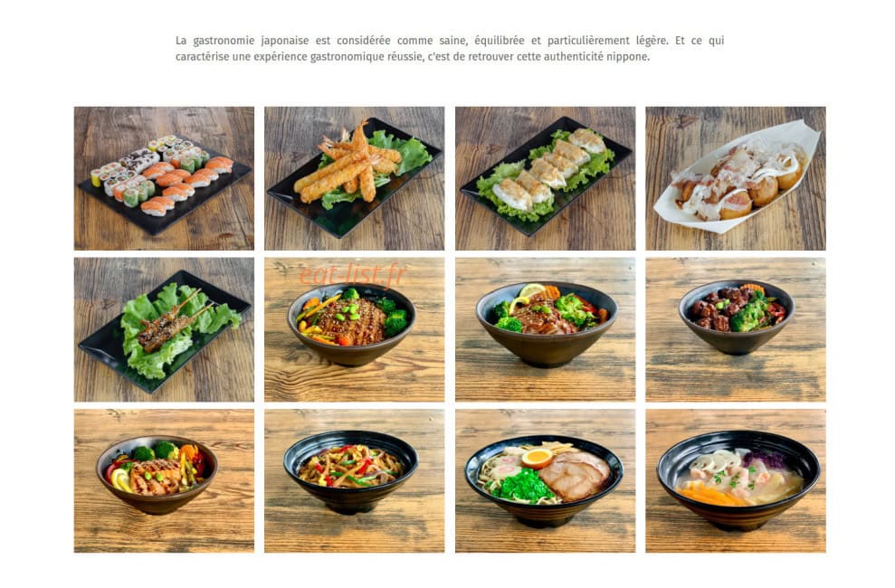 Chef Aji — carte page 1