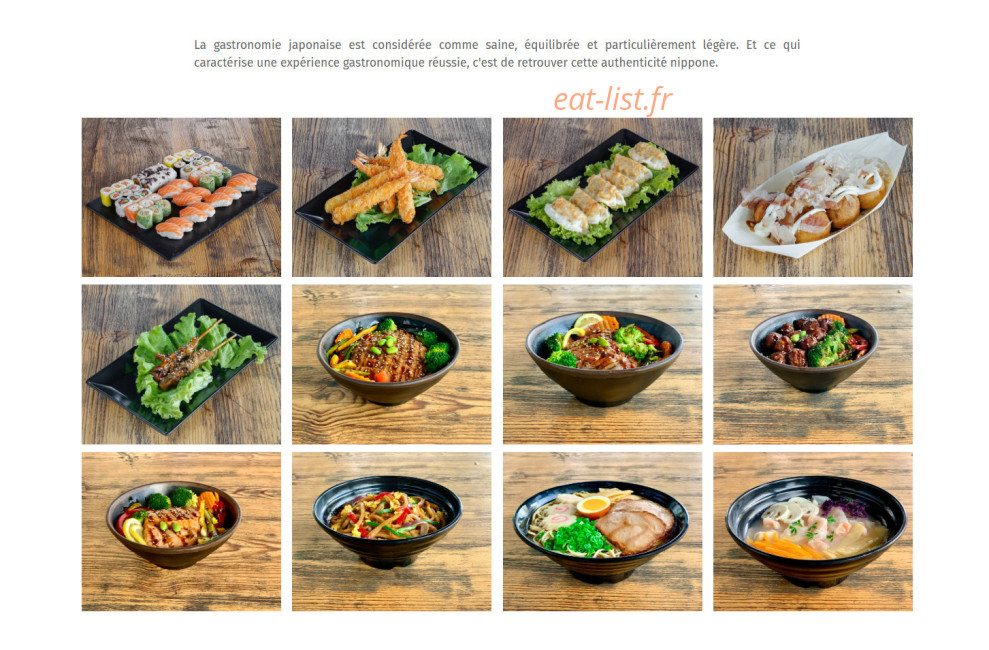 Chef Aji — carte page 1