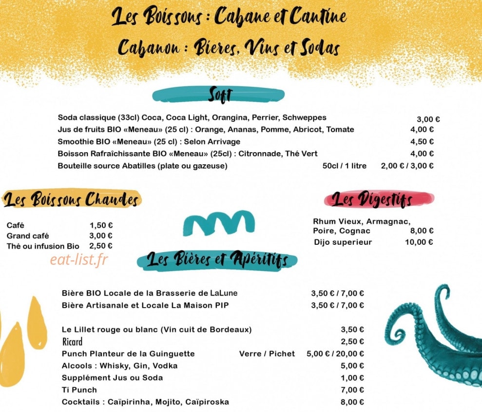 Chez Alriq — carte page 3