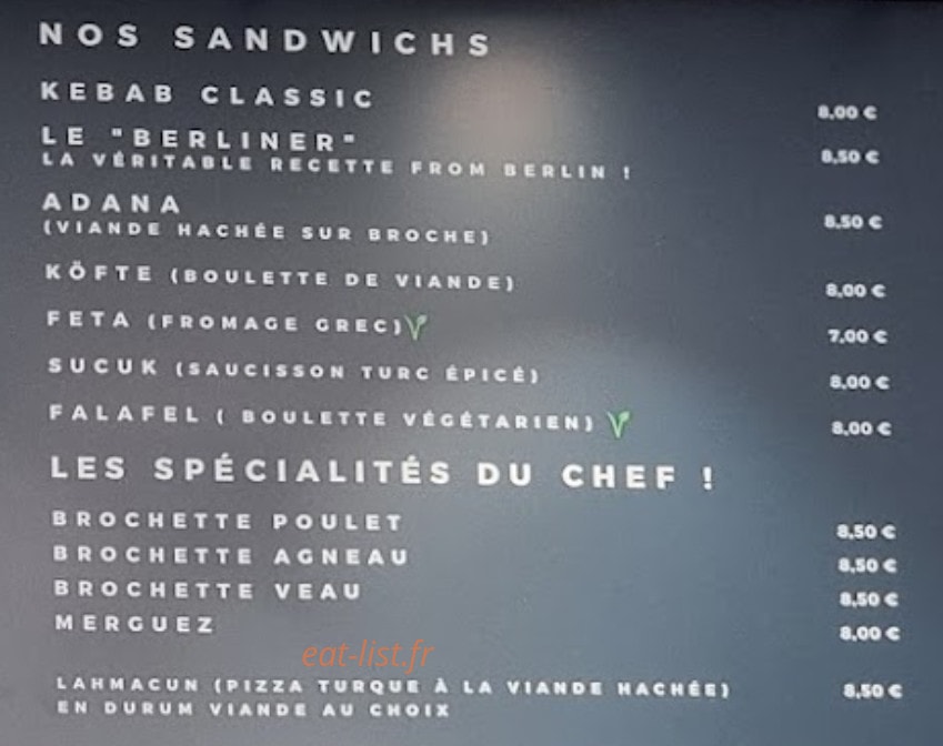 chez Ersin — carte page 3