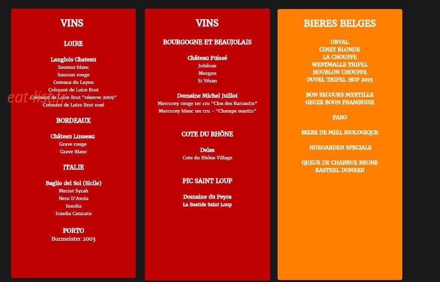 Chez François — carte page 2