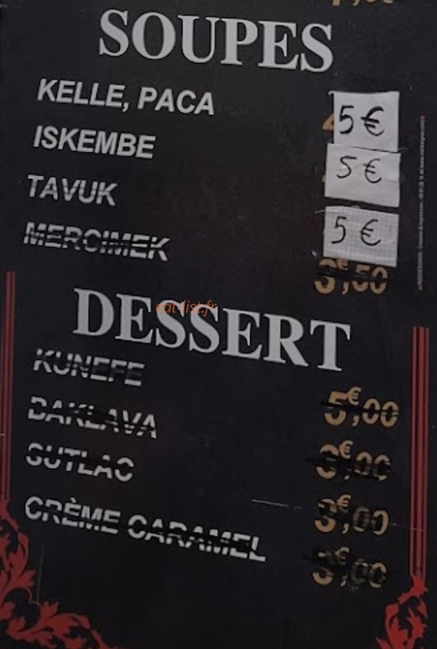 Chez Ismayil — carte page 2